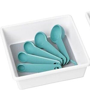 Smart Design Plastic Drawer Organizer - Set of 2 - Size 6.75 x 6.75 Inch